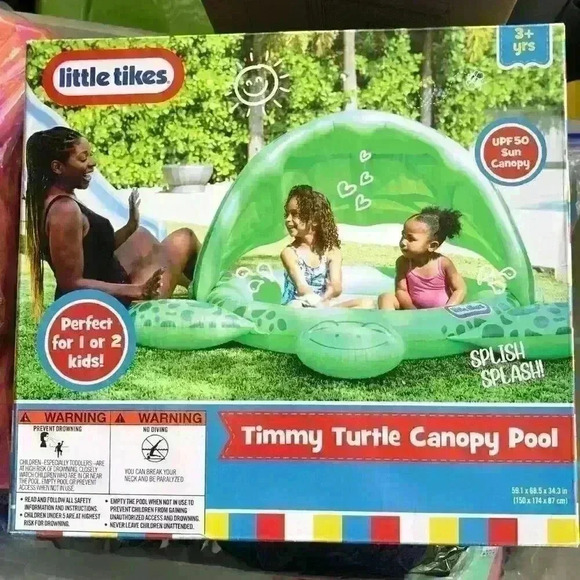 Little‎ Tikes Timmy Turtle Canopy Pool BRAND NEW IN BOX - Picture 1 of 3
